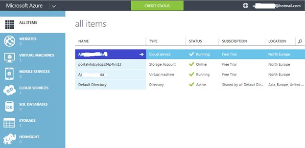 Azure virtual operating system